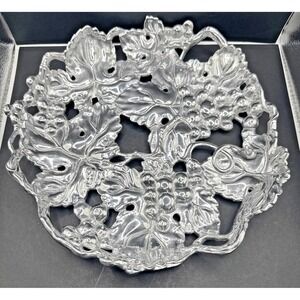 Arthur Court aluminum grapevine 9" GRAPE PIE TRIVET